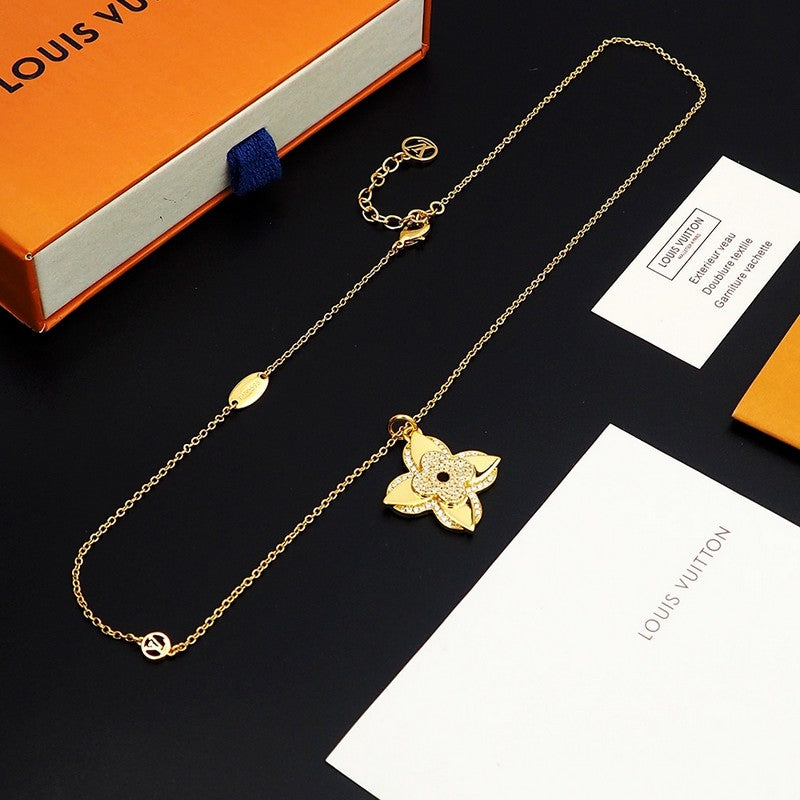 Louis Vuitton Medaillon 18K Gold Necklace