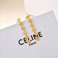Celine Gold Long 18K Gold Earrings