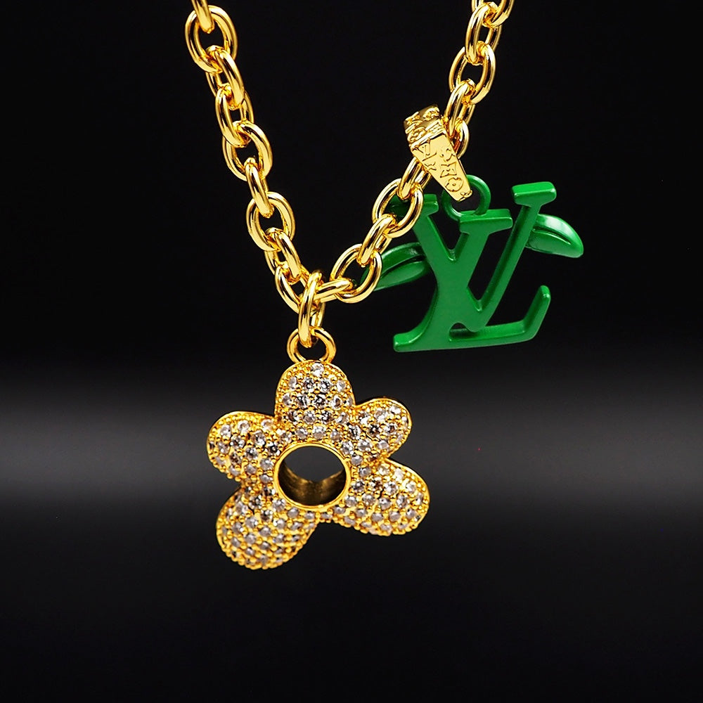 Louis Vuitton Blooming Pendant 18K Gold Necklace