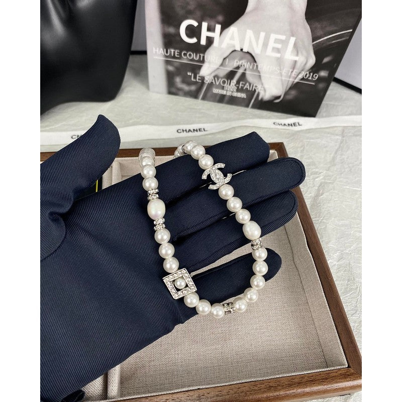 Chanel Pearl 18K Gold Necklace