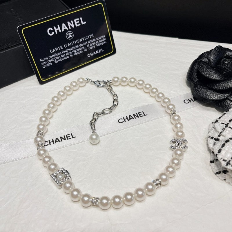 Chanel Pearl 18K Gold Necklace