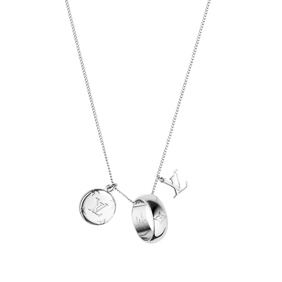 Louis Vuitton Monogram Charms 18K Gold Necklace