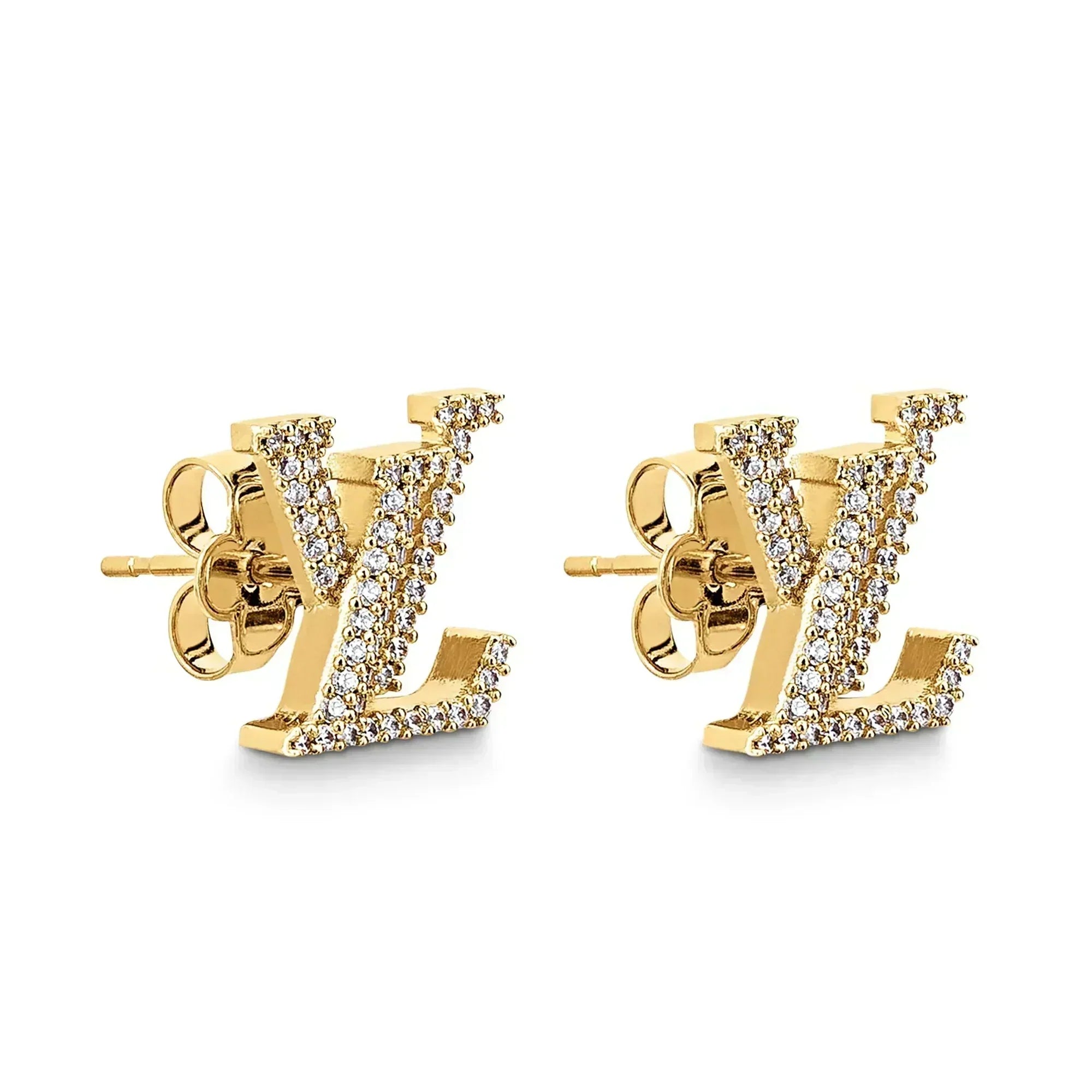 Louis Vuitton Iconic Diamonds 18K Gold Earrings