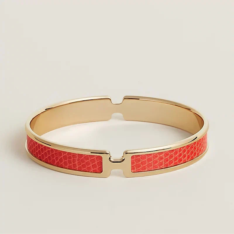 Hermes Olympe Orange 18K Gold Bracelet
