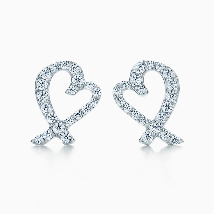 Tiffany Diamond 18K Gold Earrings