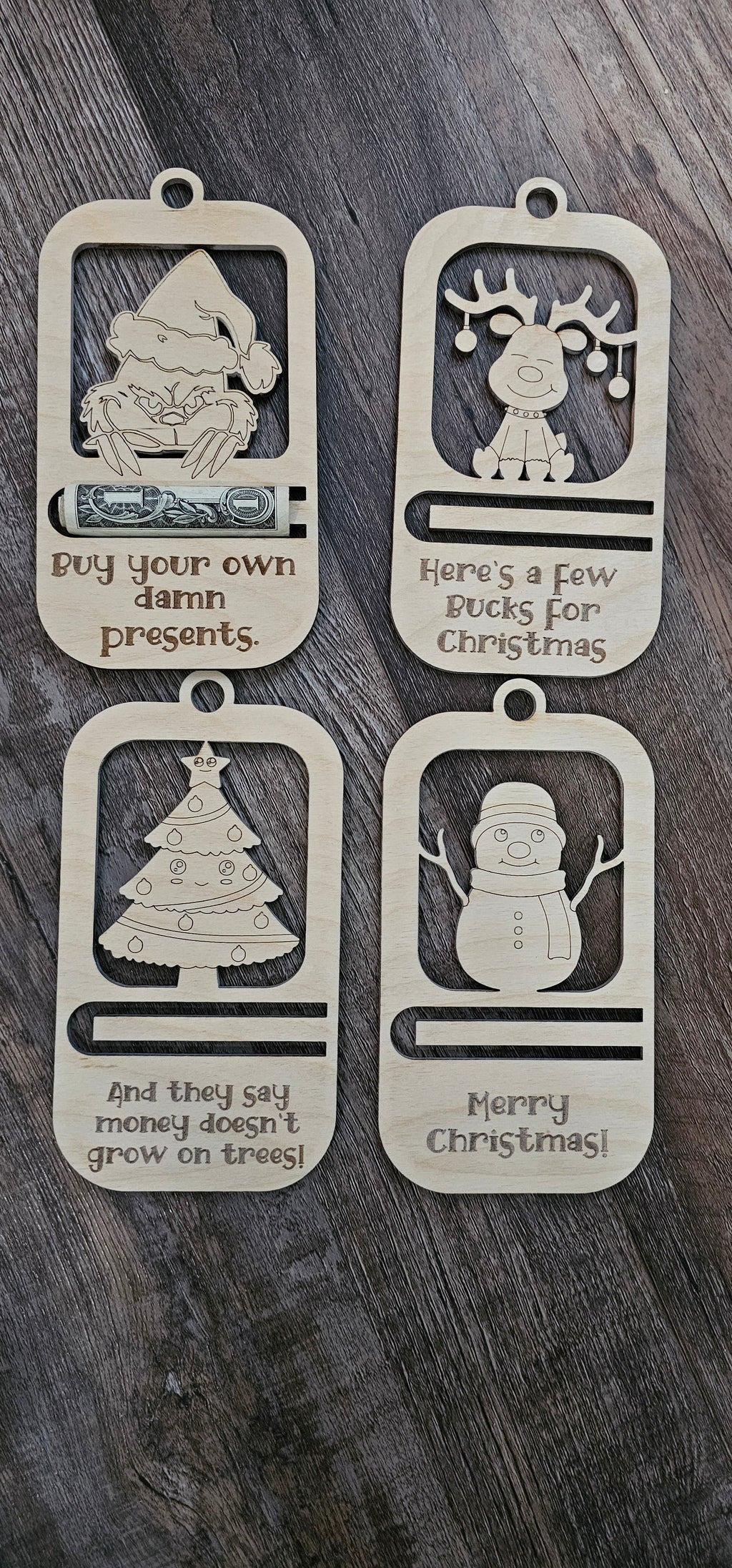 Christmas Cash Ornament- Christmas Tree
