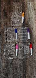 Valentine's Day Valentine Class / Team Gift Dry Erase Acrylic Activity Gift