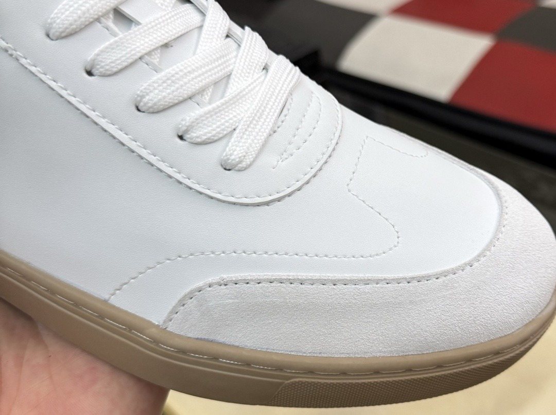 Dolce & Gabbana White Tan Sole Sneakers — detail