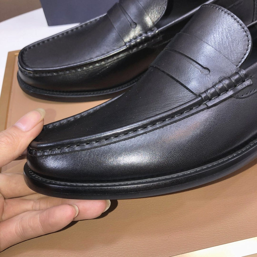 Dior Black Penny Loafers — detail
