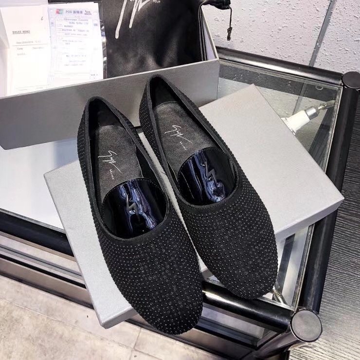 Giuseppe Zanotti Black Studded Loafers — hero