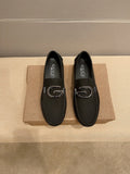 Gucci Black Metal-Detail Loafers — hero
