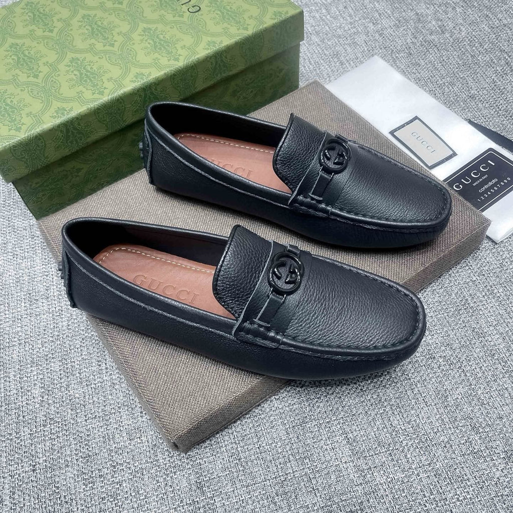 Gucci Black Hardware Loafers — hero
