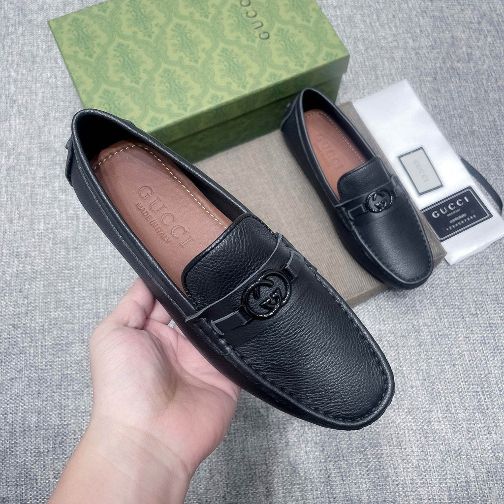 Gucci Black Hardware Loafers — model