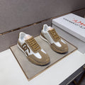 Dolce & Gabbana White Tan Monogram Sneakers — front