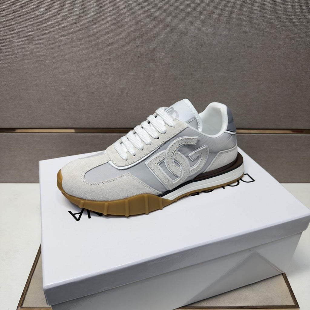 Dolce & Gabbana White Gum Sole Sneakers — side