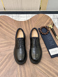 Dior Black Lug Sole Lace-Up Shoes — hero