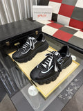 Dolce & Gabbana Black Accent Low-Top Sneakers — hero