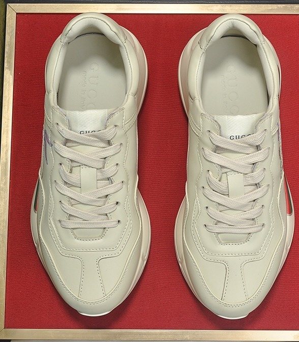 Gucci Off-White Stripe Chunky Sneakers — front