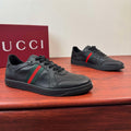 Gucci Green and Red Stripe Sneakers — hero