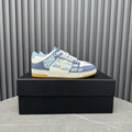 AMIRI Light Blue Patchwork Sneakers — hero