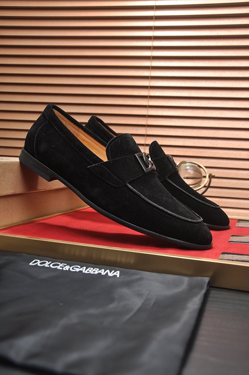 Dolce & Gabbana Bernini Black Loafers — front