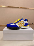 Dolce & Gabbana Blue and Yellow Sneakers — hero