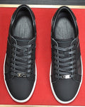 Burberry Black Check Low-Top Sneakers — hero