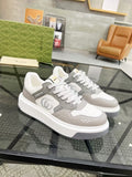 Gucci White and Light Gray Low-Top Sneakers — hero