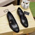 Gucci Black Double-G Slip-On Loafers — hero