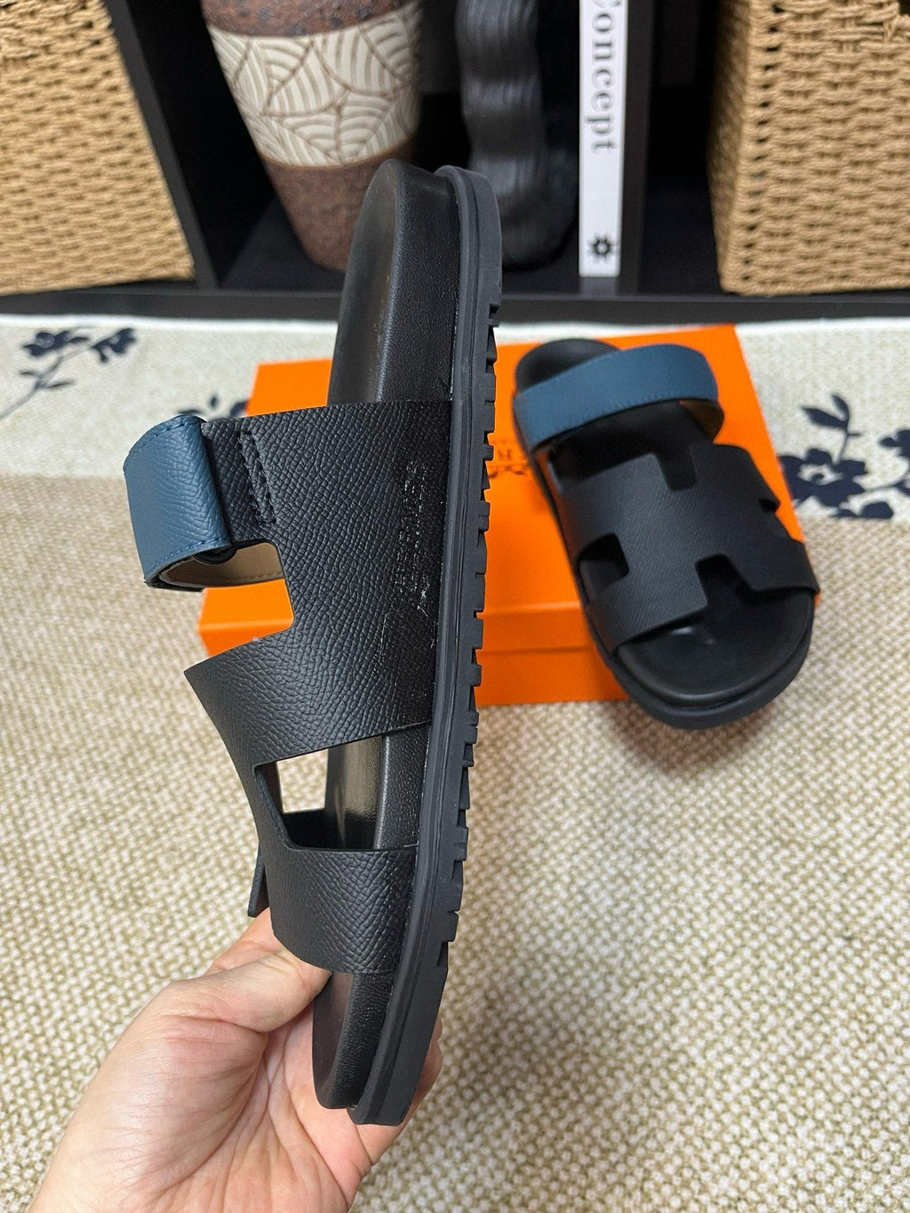 Hermès Kazimir Slide Sandals — side