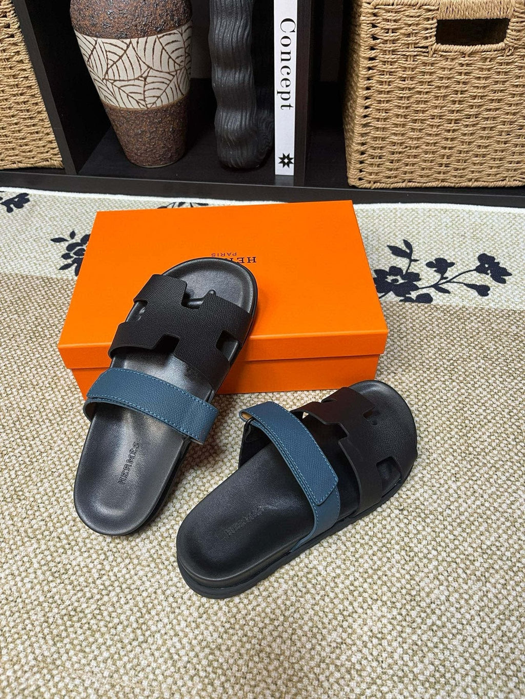 Hermès Kazimir Slide Sandals — side