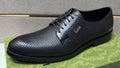 Gucci Black Perforated Lace-Up Shoes — hero