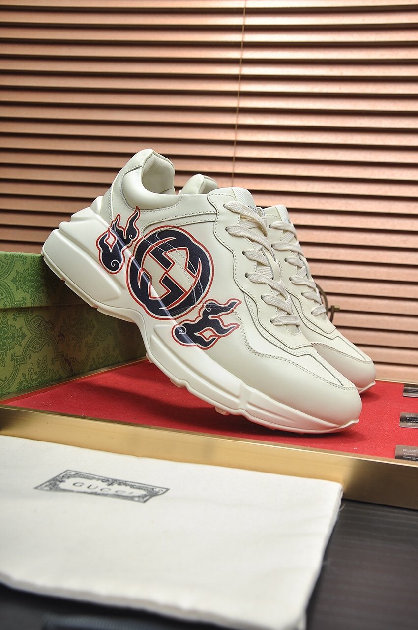 Gucci Off-White Emblem Sneakers — side