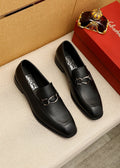 Ferragamo Black Bit Loafers — hero