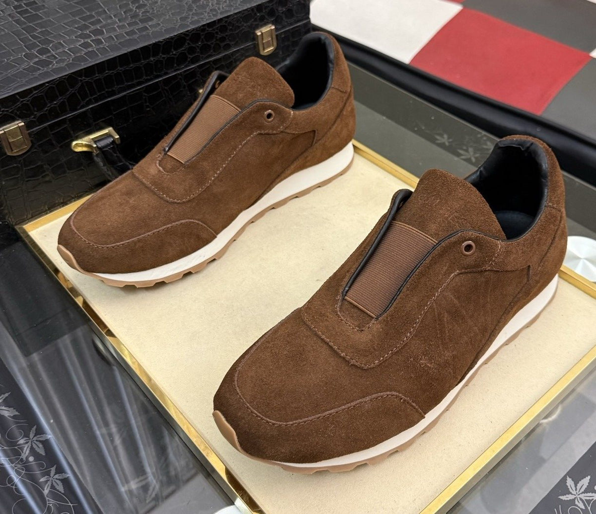 威士顿 Brown Slip-On Sneakers — hero