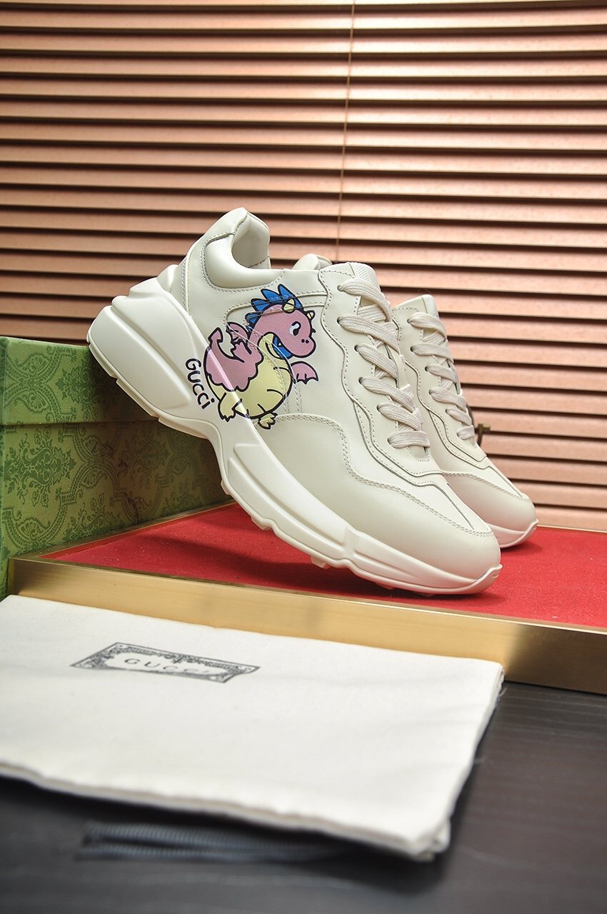 Gucci Colorful Graphic Sneakers — side