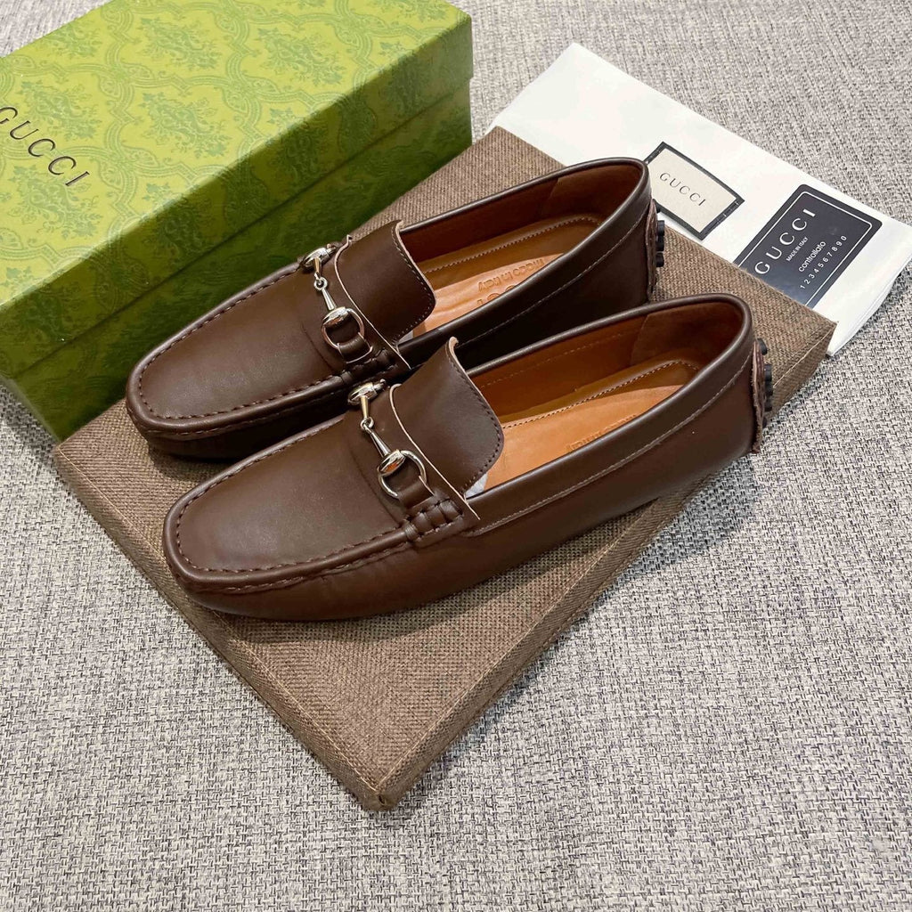 Gucci Brown Bit Loafers — hero