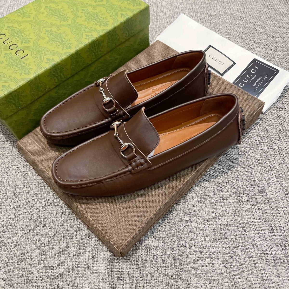 Gucci Brown Bit Loafers — hero