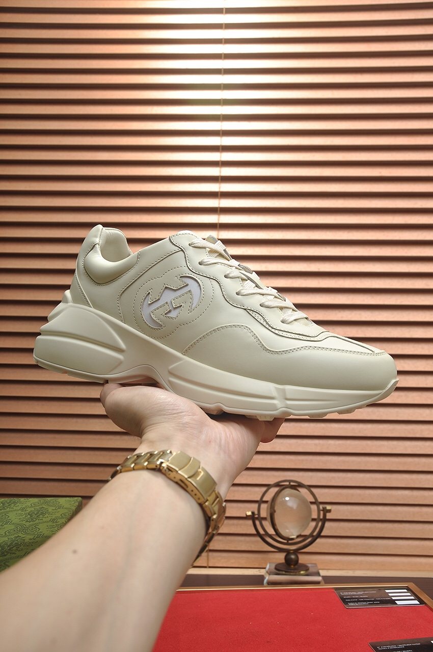 Gucci Off-White Chunky Sneakers — side