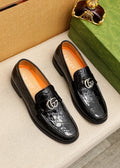GUCCI Black Glossy Loafers — hero