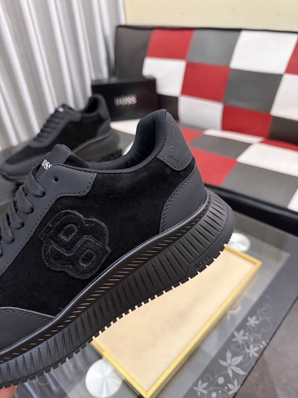 BOSS Black Low-Top Sneakers — detail
