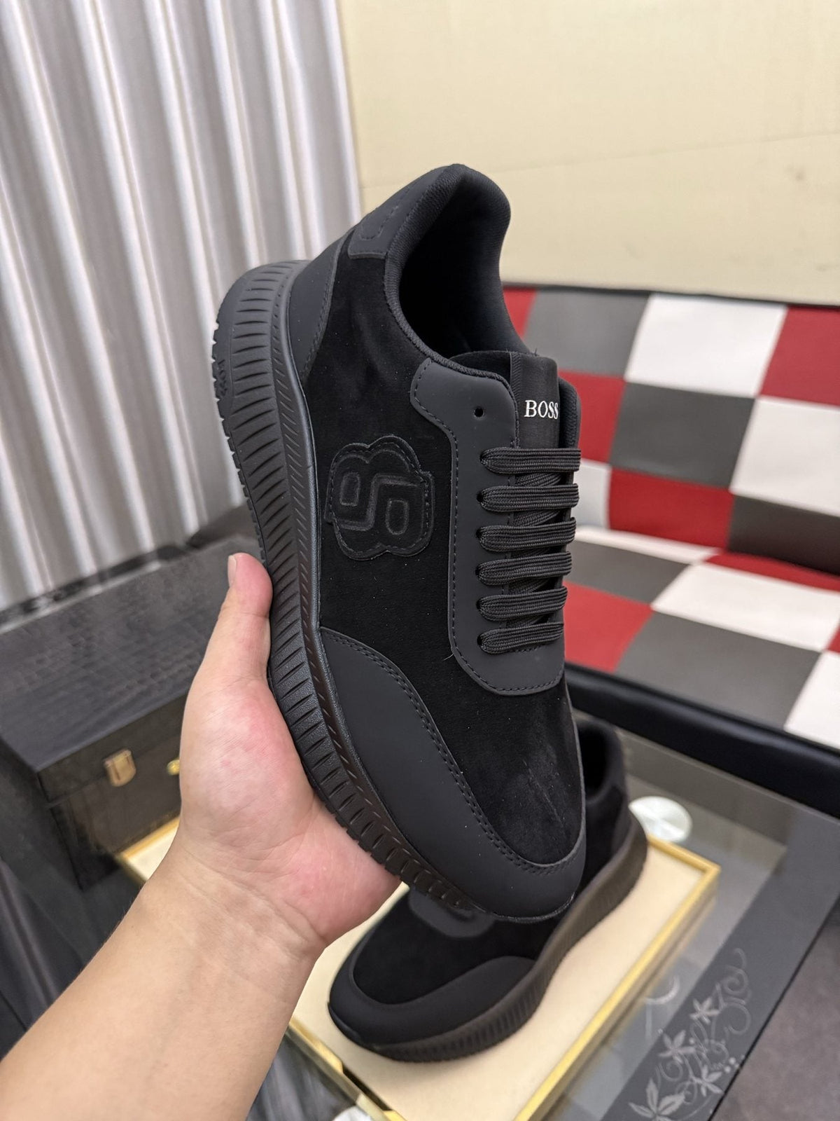 BOSS Black Low-Top Sneakers — model