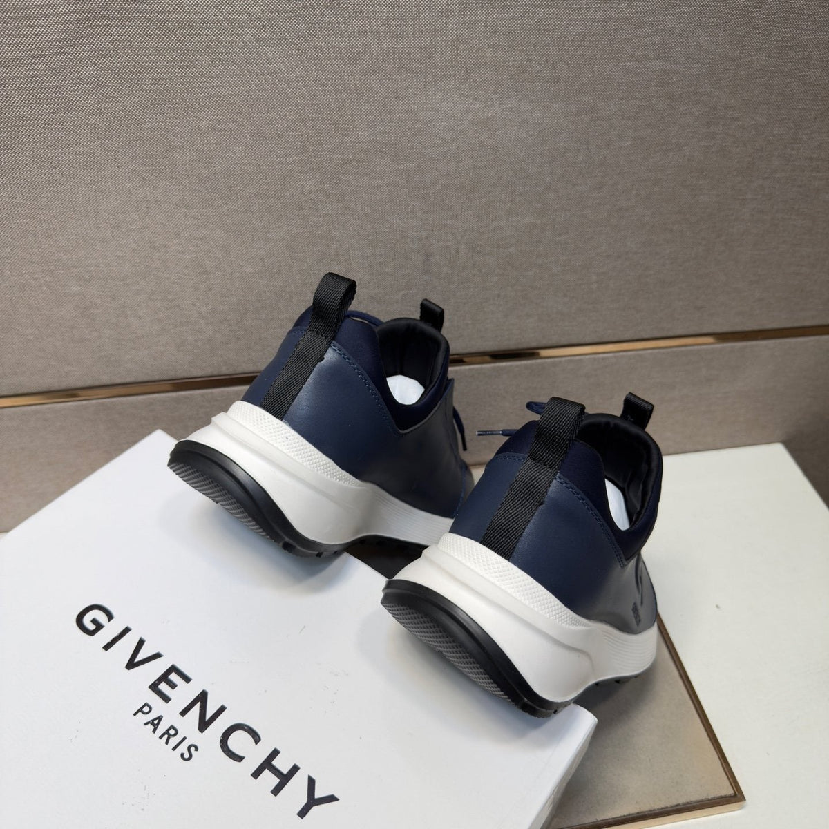 Givenchy Navy Blue Low-Top Sneakers — back