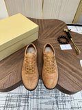 Brunello Cucinelli Tan Low-Top Sneakers — hero