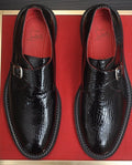 Christian Louboutin Black Buckle Loafers — hero