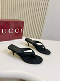 Gucci Monogram Slingback Heeled Sandals — hero