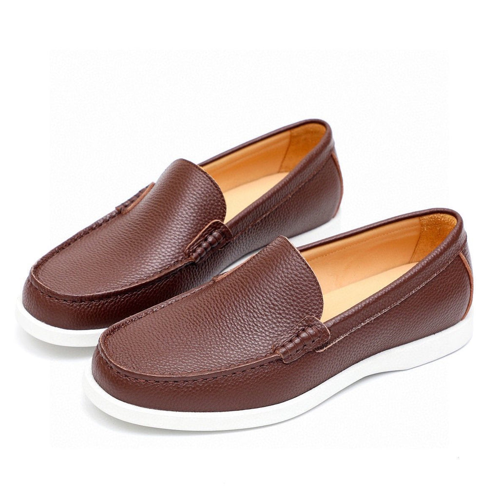 Dior Pebble-Grain Slip-On Shoes — front