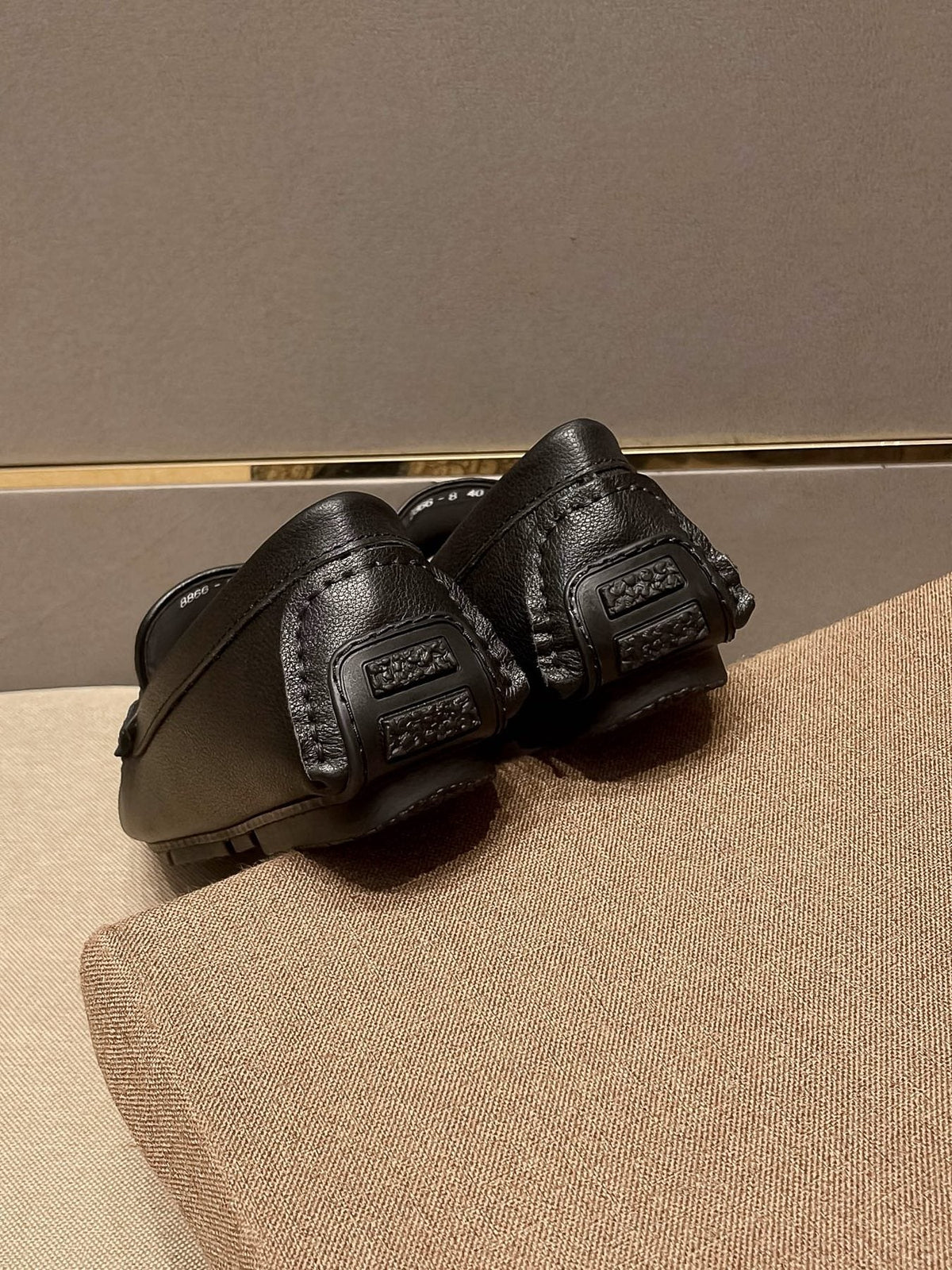 Dior Patterned Vamp Buckle Loafers — back