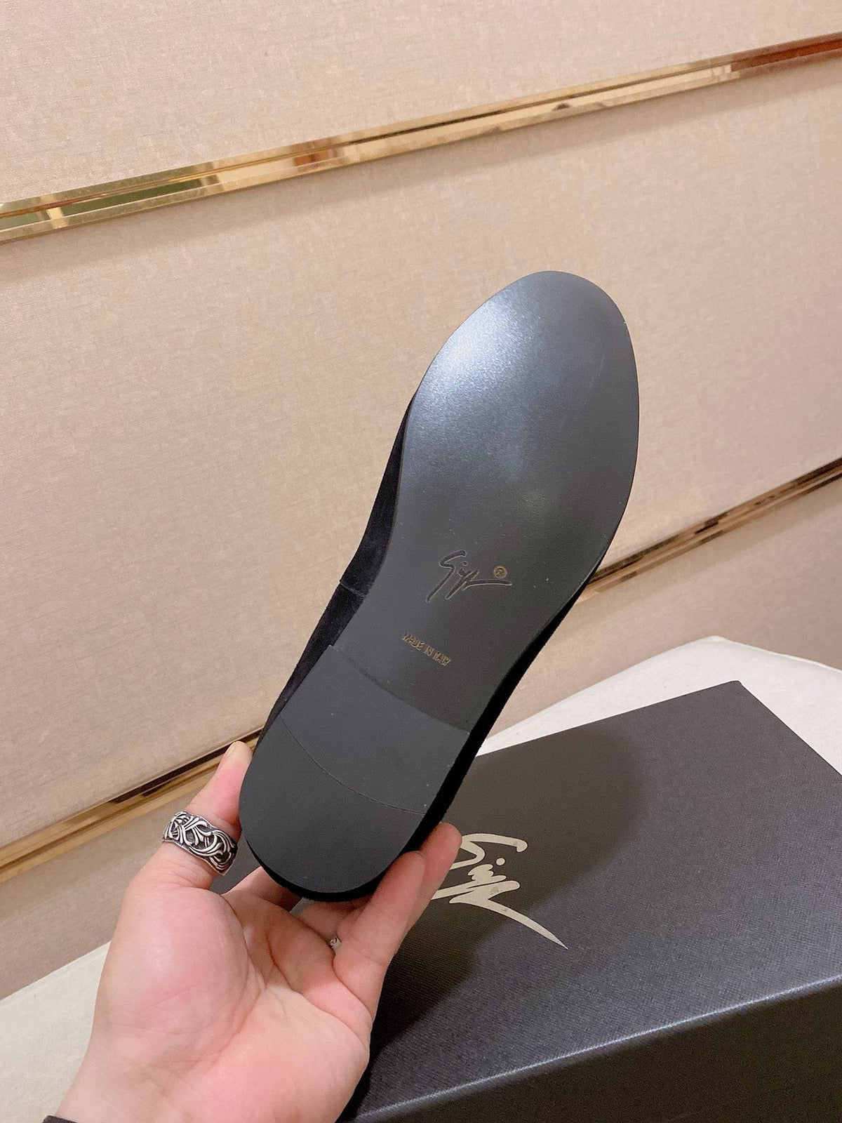 Giuseppe Zanotti Rhinestone Loafers — side