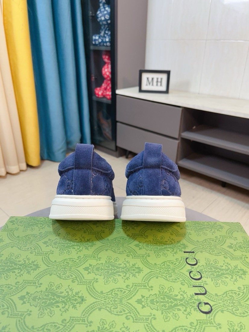 Gucci Embossed Slip-On Sneakers — back